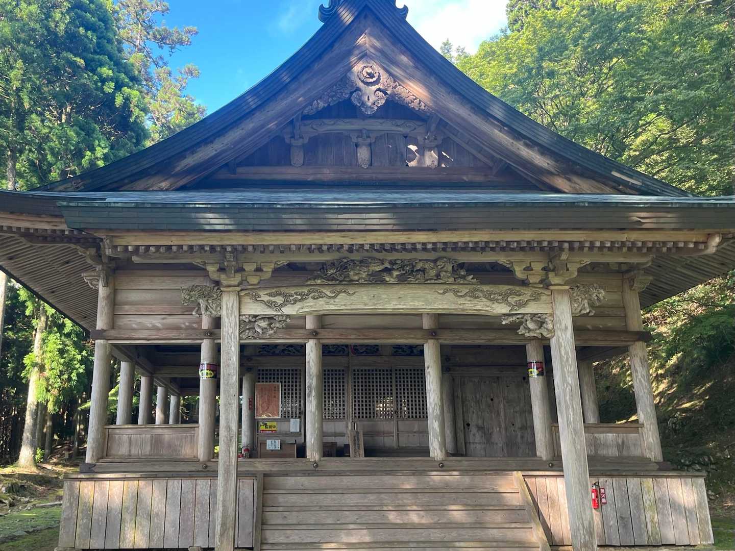 笠形神社。今日の無事を祈ります。