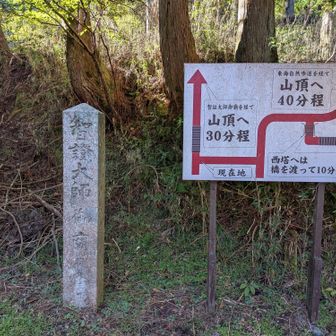 【大比叡】への登山道入り口