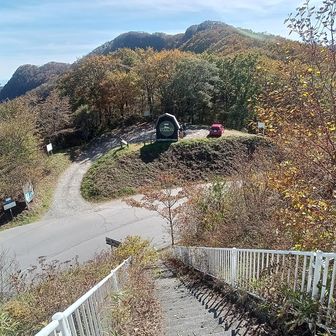 二度上峠に戻りました
自分の車のみ