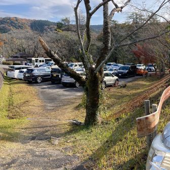 駐車場は、満車🈵となっていました。