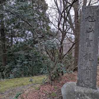 聖観音ってなんだろ？　暗い時は気付かなかったな