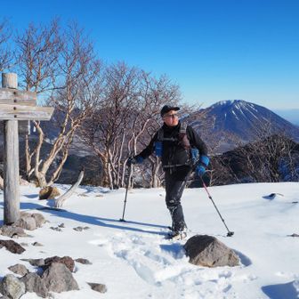 五色沼山頂にて