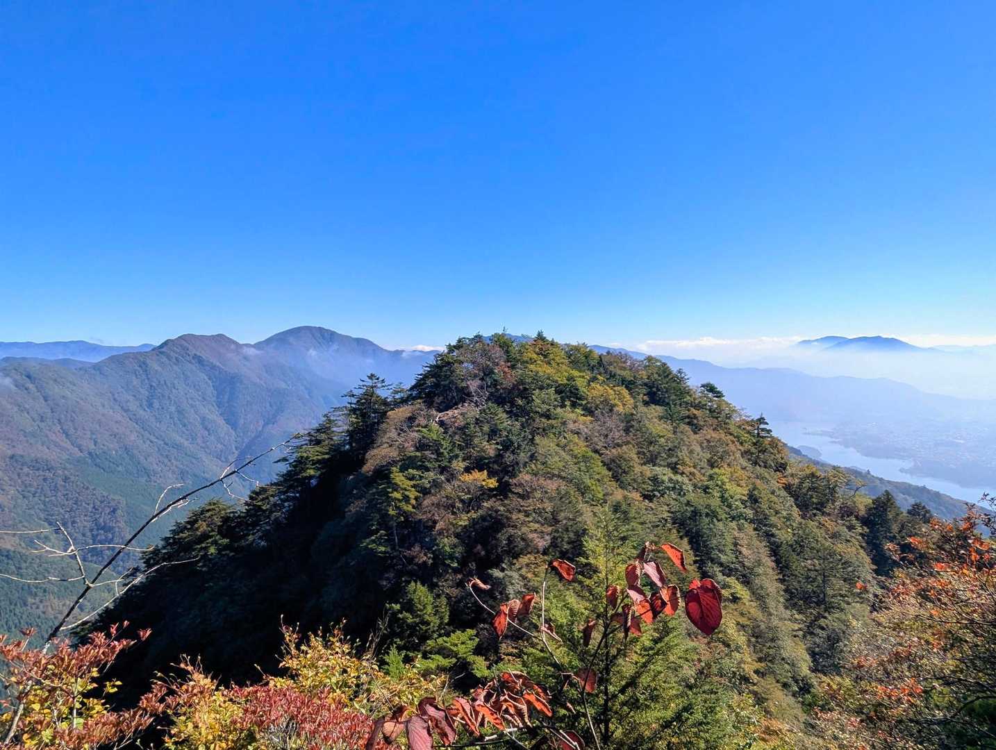 十一ヶ岳を振り返る🌟
右は丹沢、左は黒岳