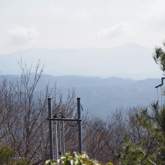 遠くにぼんやり見えてるのは比叡山？