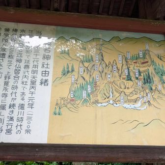 一応傘持つけどささず
左端にマキバ山とか朝日岳夕日岳とか岩山があるのかな
梯子みたいな絵が見える
妙義山みたいなところなんだろうか

登山する人が入っていくの見たことは無い