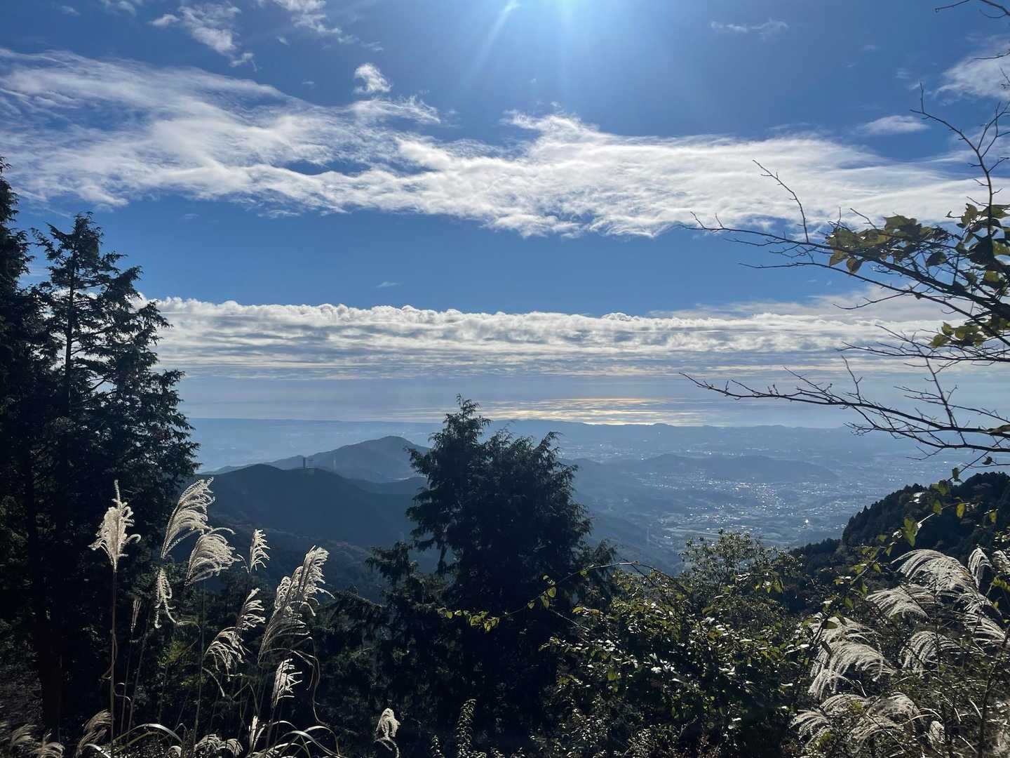 良い天気〜
海が見えて気持ち良い！