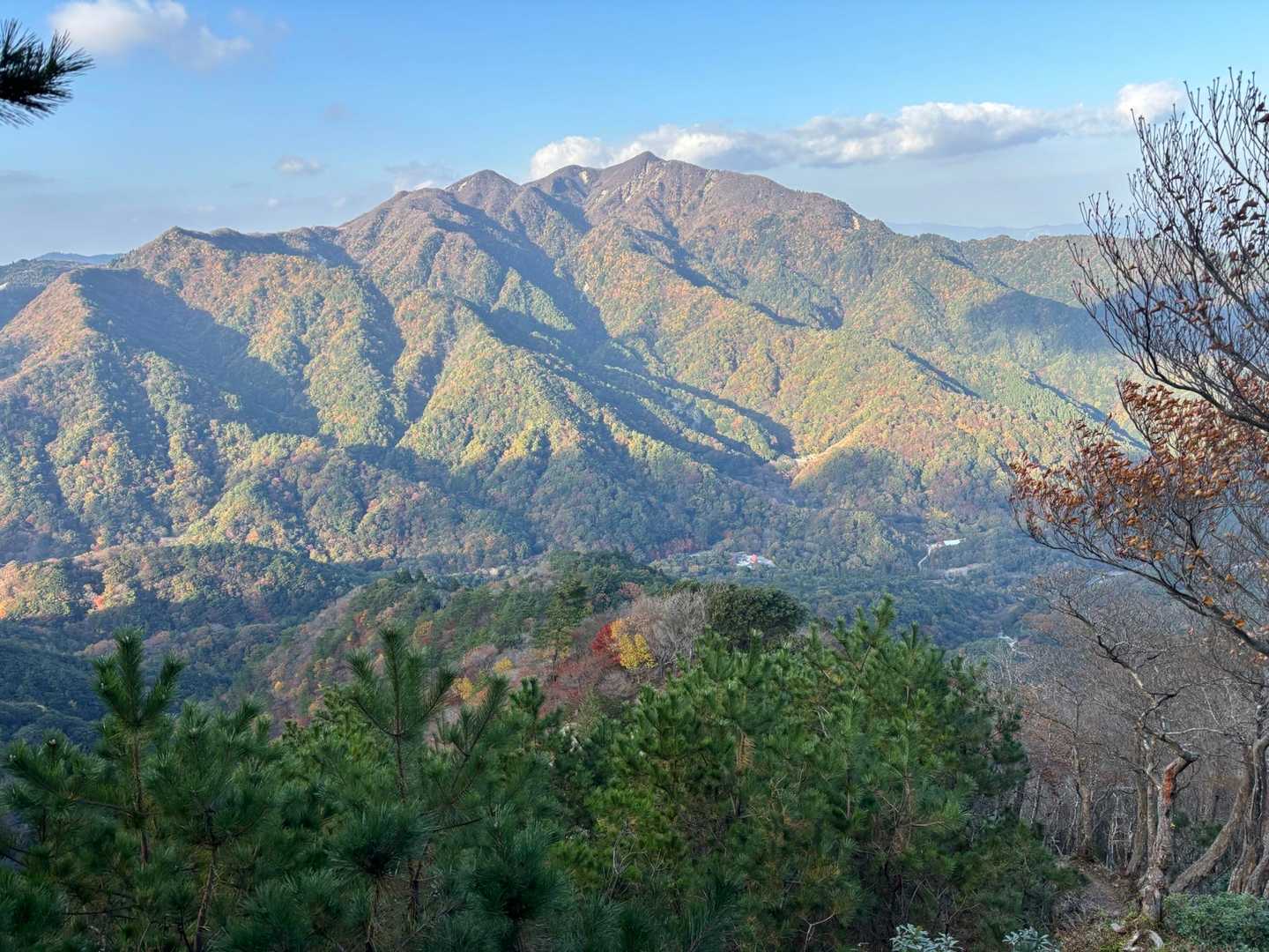 釈迦ヶ岳全景、ここへ来て圧巻の風格