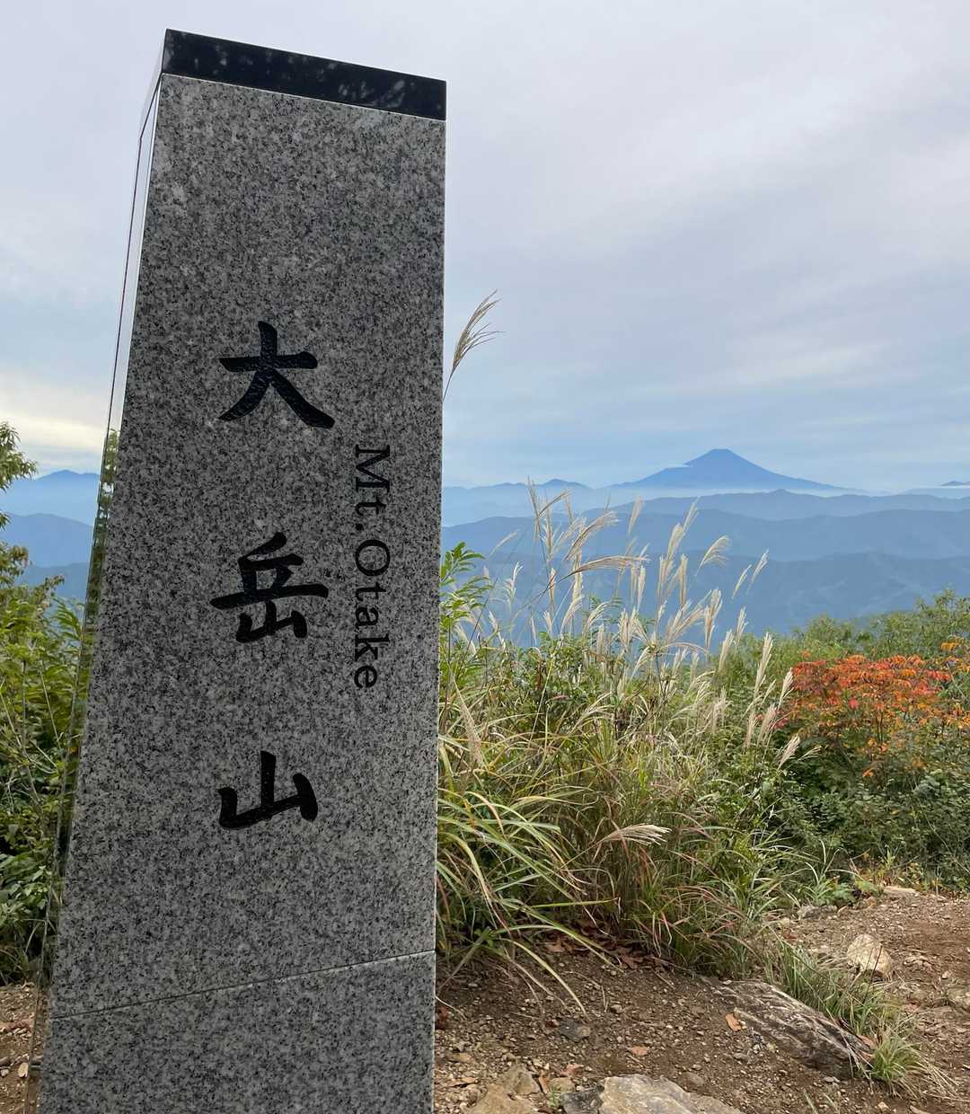 大岳山頂
富士山が綺麗でした。