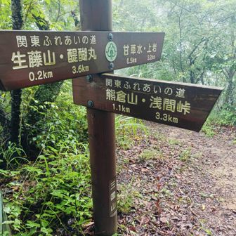 熊倉山方面へ行きます