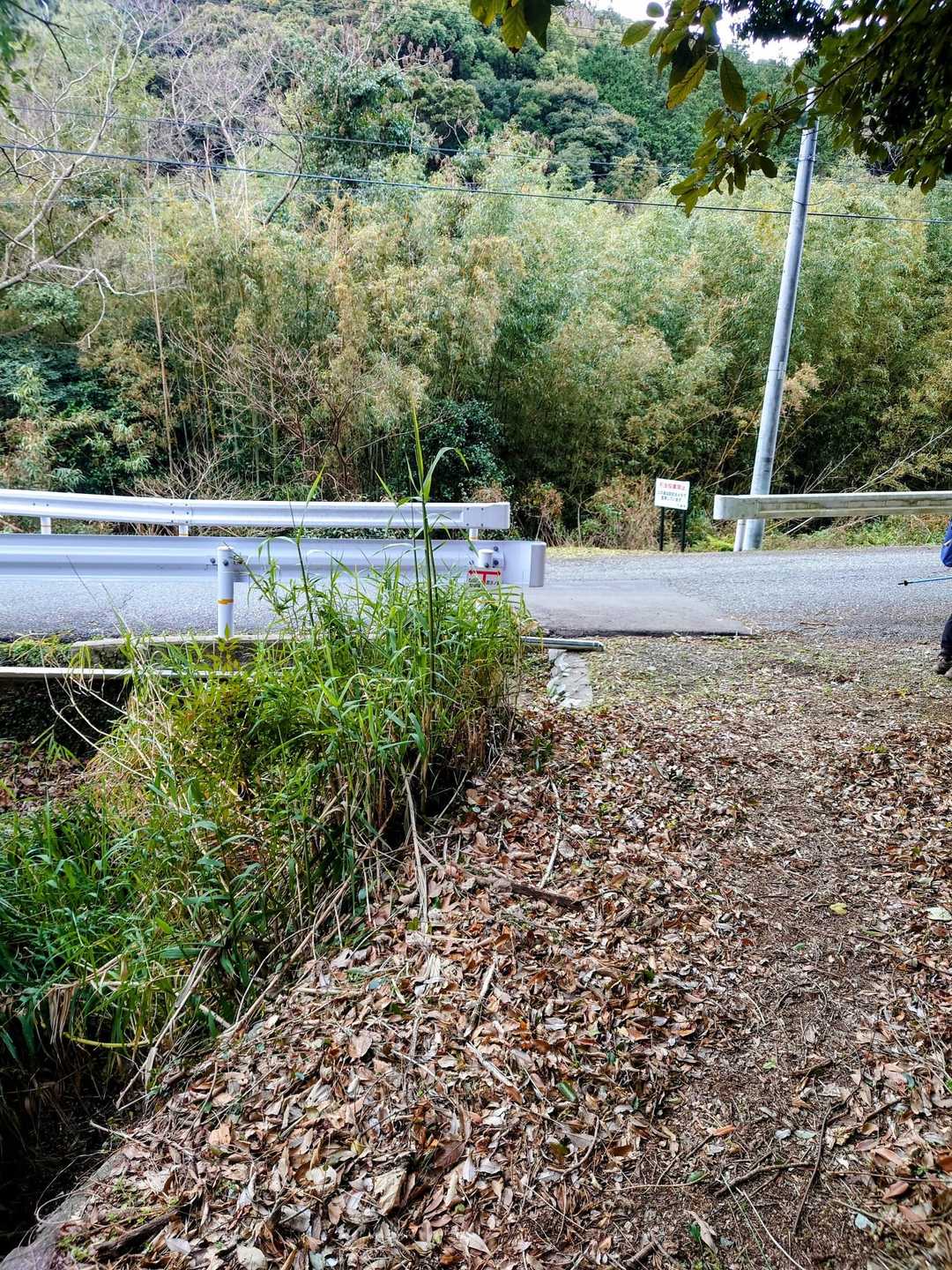 途中の下りは撮ってませんが割と歩きやすかったですね  そして車道に出たらすぐ🅿️駐車場があります