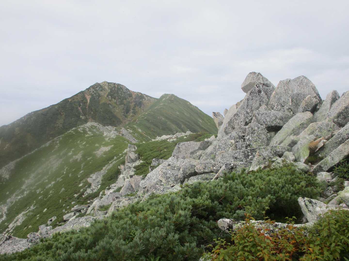 やっと常念岳が見えてきたか？