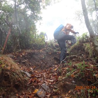 もう少しで山頂