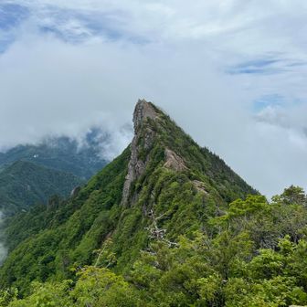 強風でしたが、天狗岳が見れました☺️