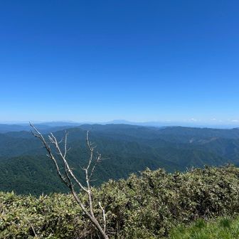 こっちは御嶽山、スマフォのカメラじゃよくわからないな…ちょっといいカメラ買おうかな？