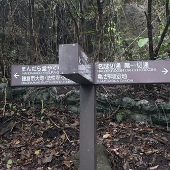 引き返して、第一切り通しも見に行く