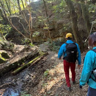 まもなく中道の登山口です