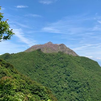妙見尾根からの普賢岳、平成新山
