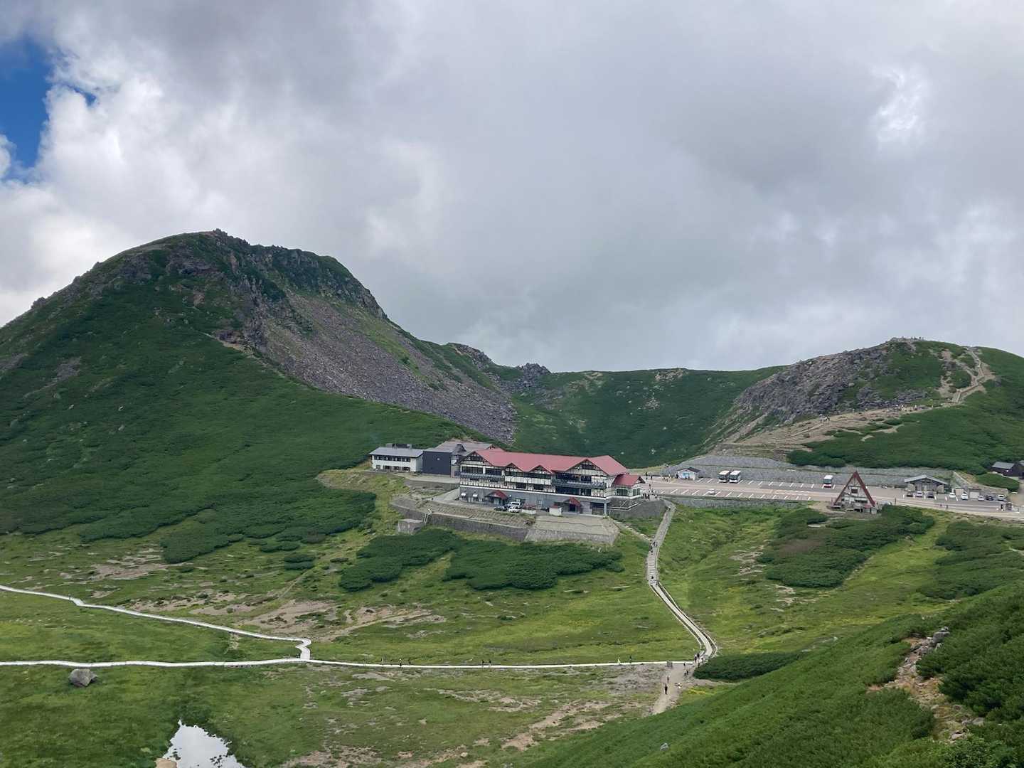 三本滝バス停-乗鞍岳-乗鞍山頂バス停 縦走コースの写真