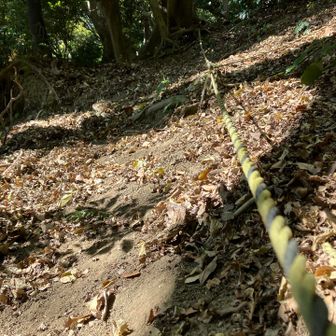 ロープが頼りです