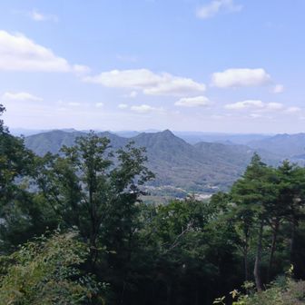 眺望　その①　尖った山