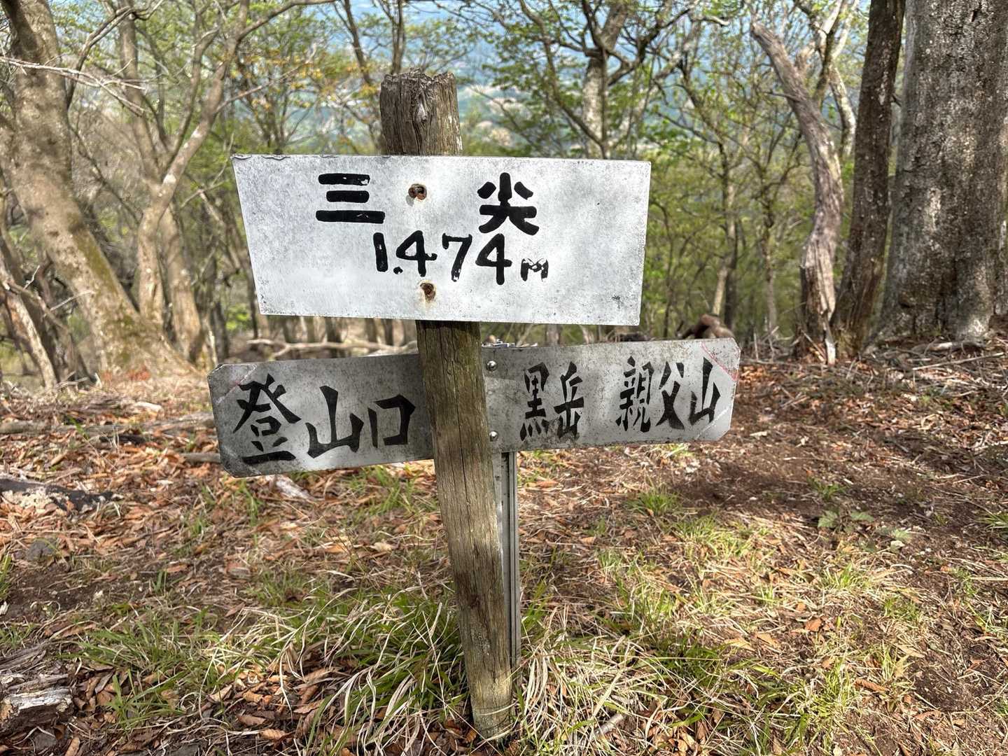 山頂１つ目
三尖⛰️