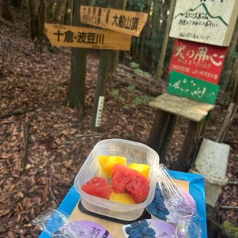 ２回目　分岐　ゼリー🍇とフルーツTime🍉🍍
冷たくて美味しい😋