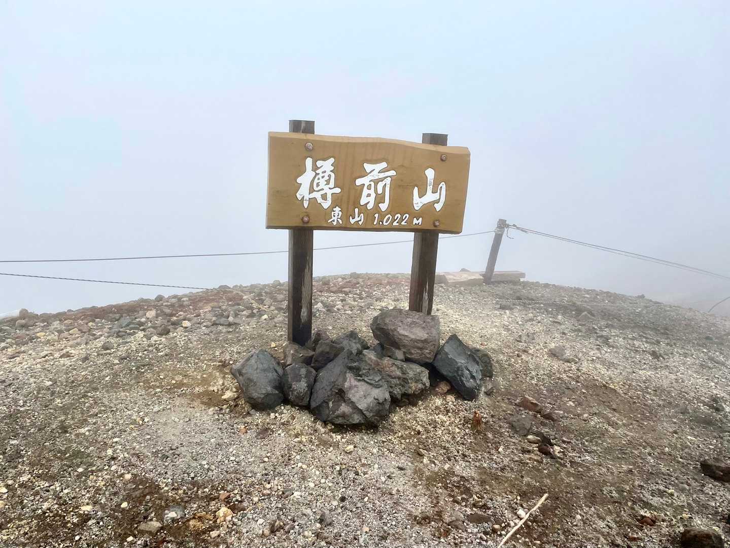 強風で立ってられないのでスグ下山💦