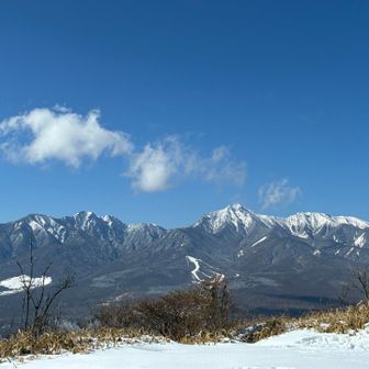 八ヶ岳も今日は穏やか