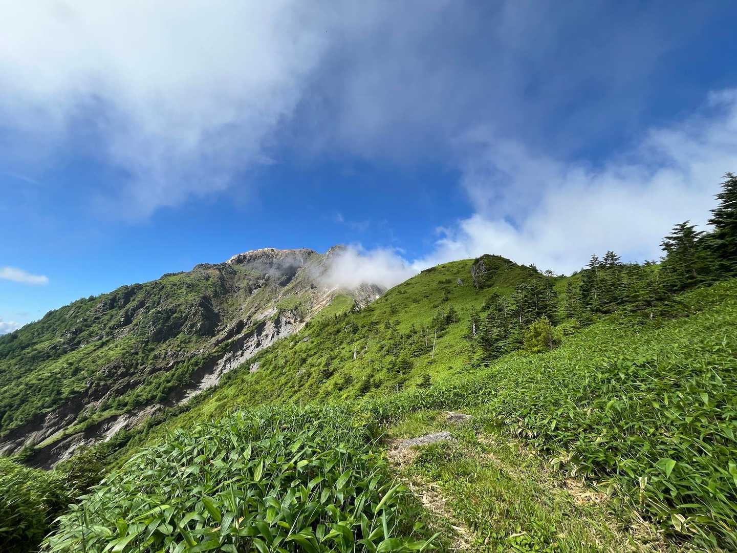 河童橋-新中尾峠-中尾峠-焼岳 往復コースの写真