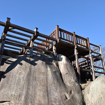 天守展望台を見上げる。