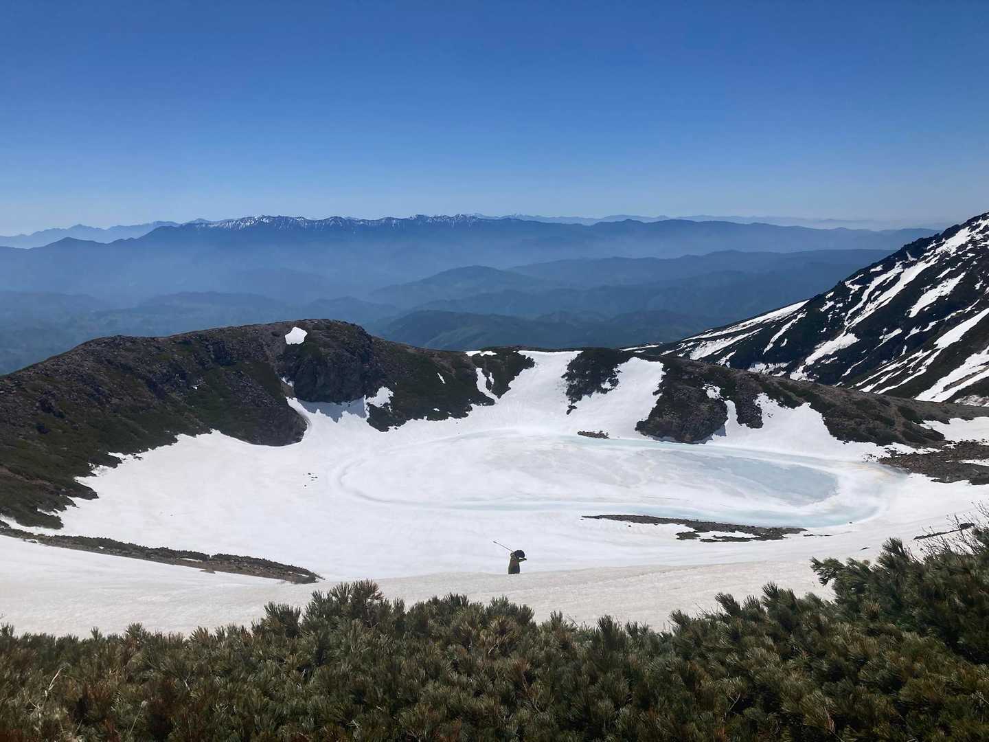 御岳登山口-飛騨頂上-摩利支天乗越-摩利支天山 往復コースの写真