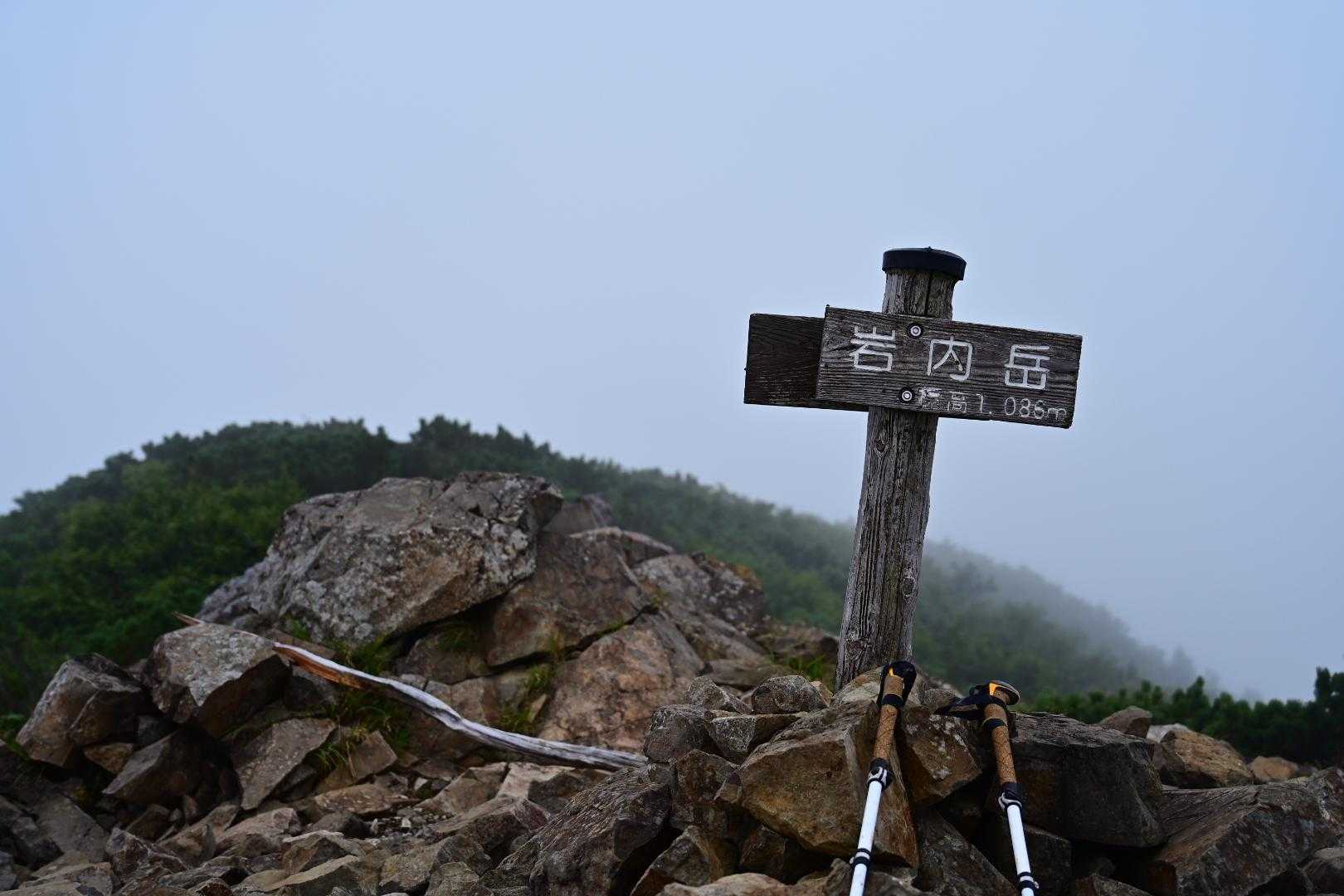 岩内岳山頂到着