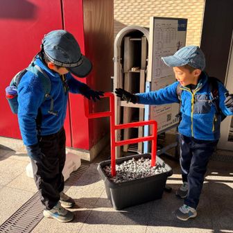 オルレの目印「カンセ」にタッチしてスタート‼️