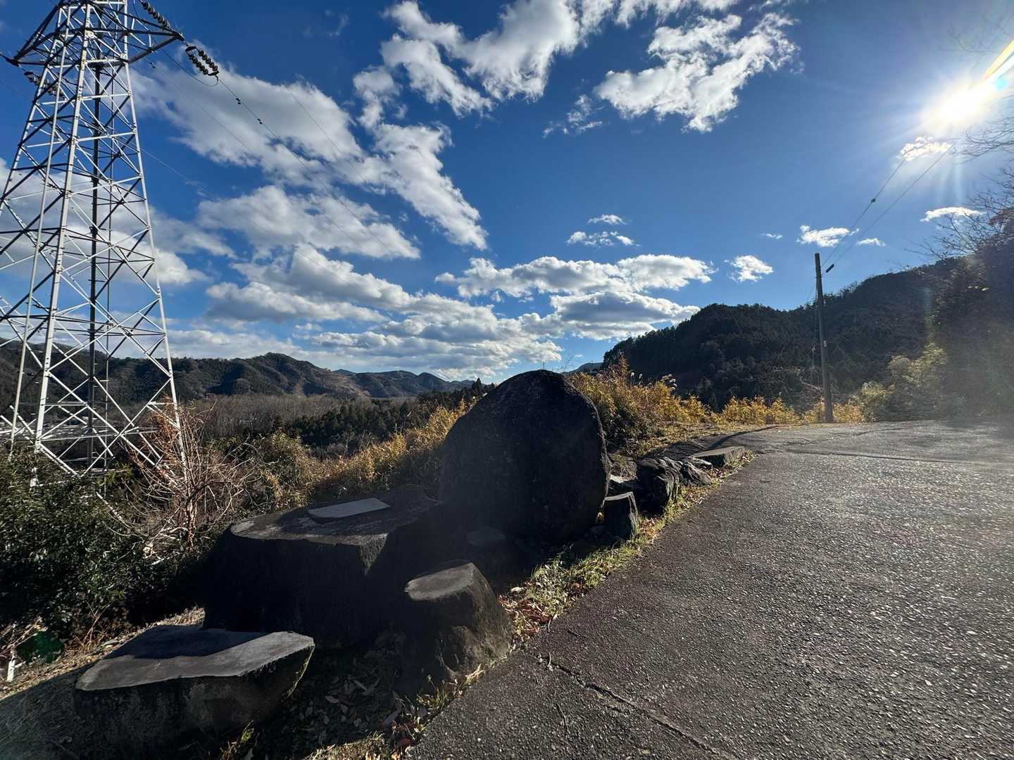 舗装路歩き