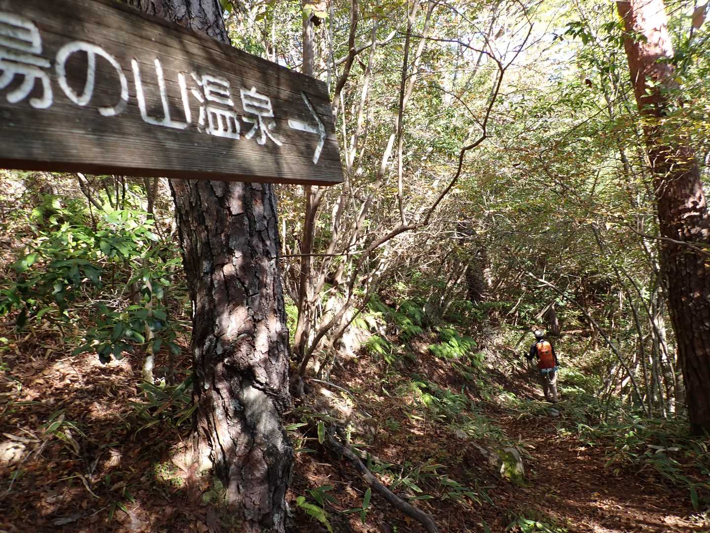下山は湯の山温泉へ