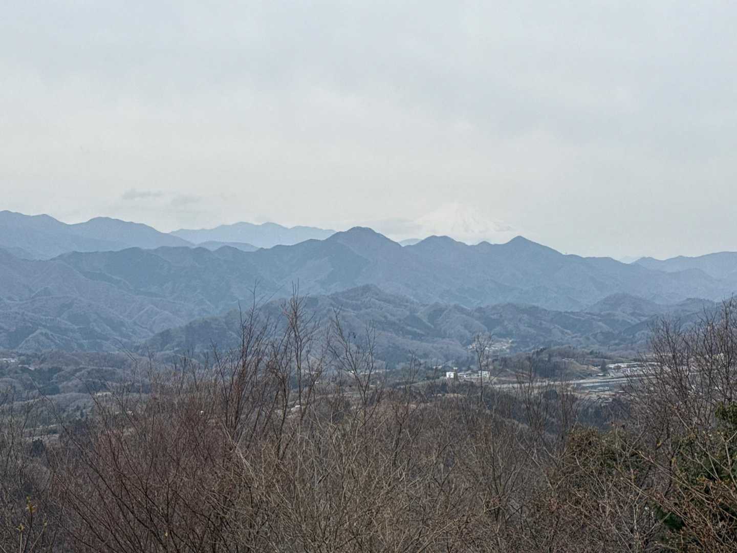 倉岳山・高畑山が望めます。
