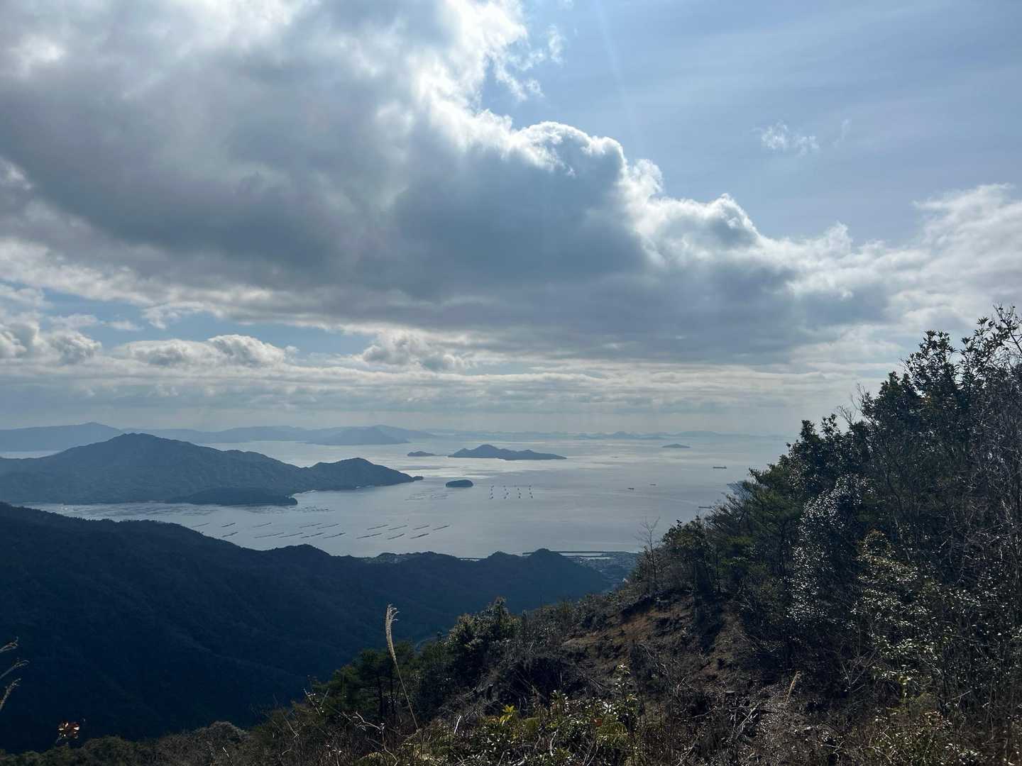 玖波駅-行者山-傘山登山口-傘山 周回コースの写真
