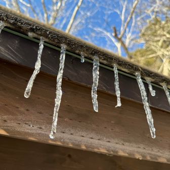 トイレの氷柱が綺麗だった