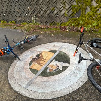 上山高原から水とのふれあい広場まで走りました