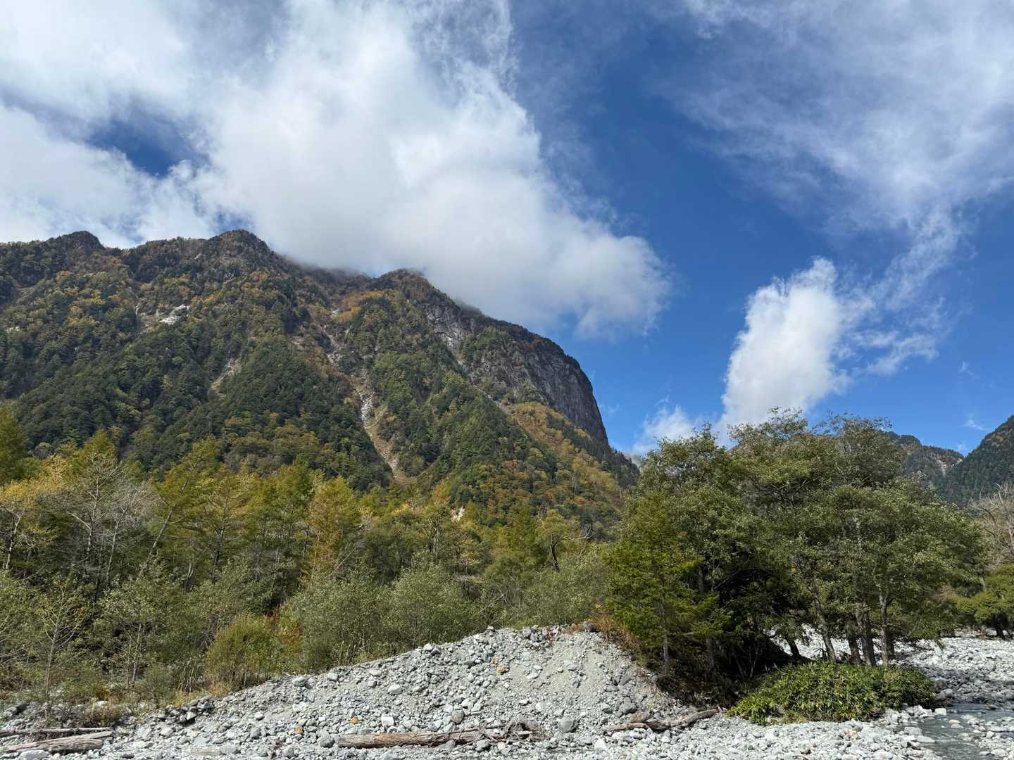 上高地バス停-河童橋-小梨平-槍見河原-赤沢岩小屋-天狗池 往復コースの写真