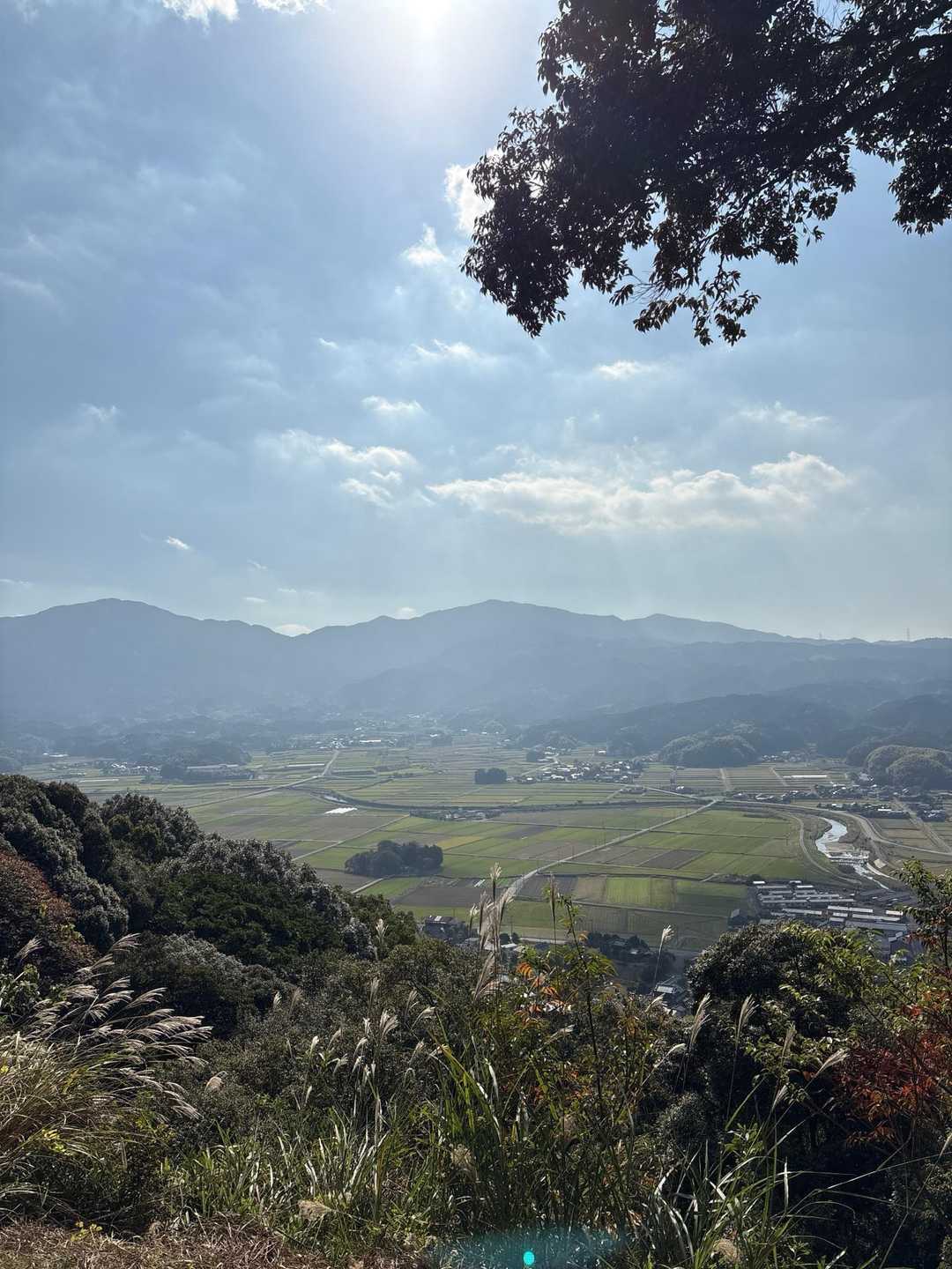 うわー絶景だー😆‼️馬見山と古処山が並んでるー‼️