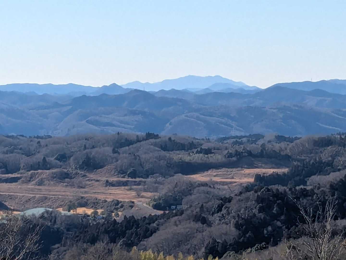 山頂からは筑波山が見えました🔎