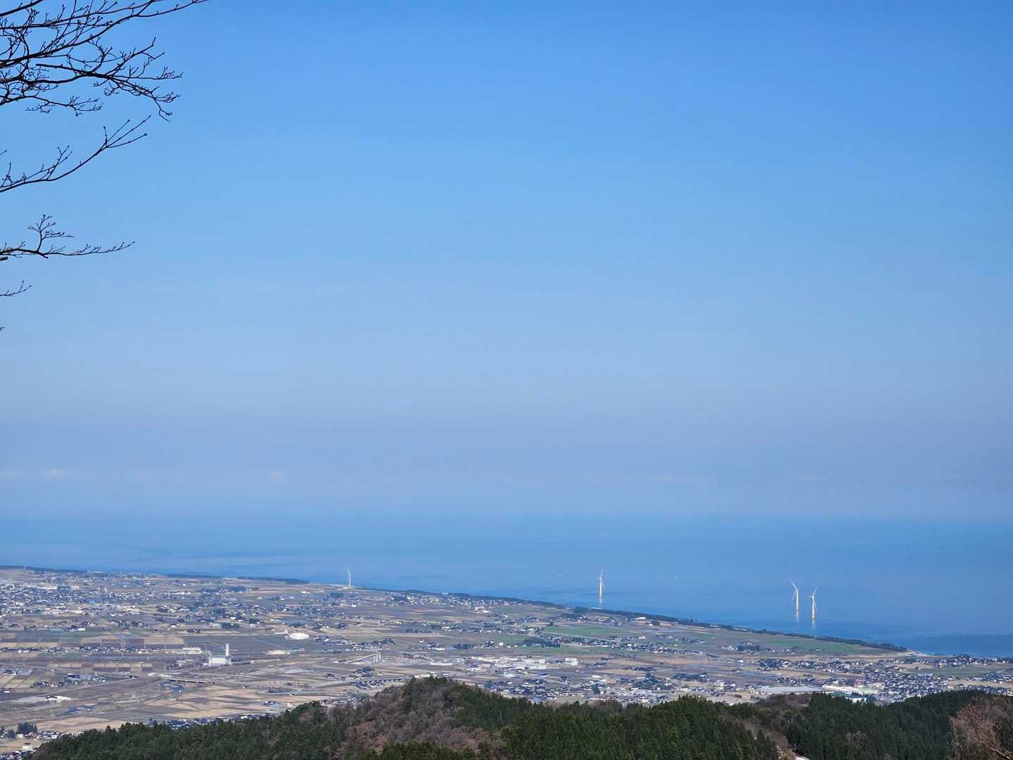 黒部川扇状地と日本海の迫力