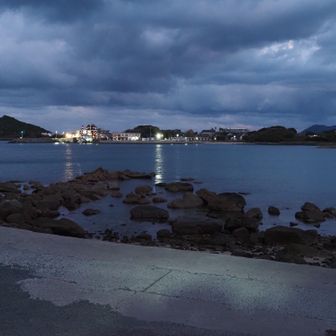 夜の港町も綺麗ですね。