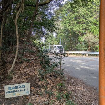 やっと登山口到着で…
いざスタートして👈️へ