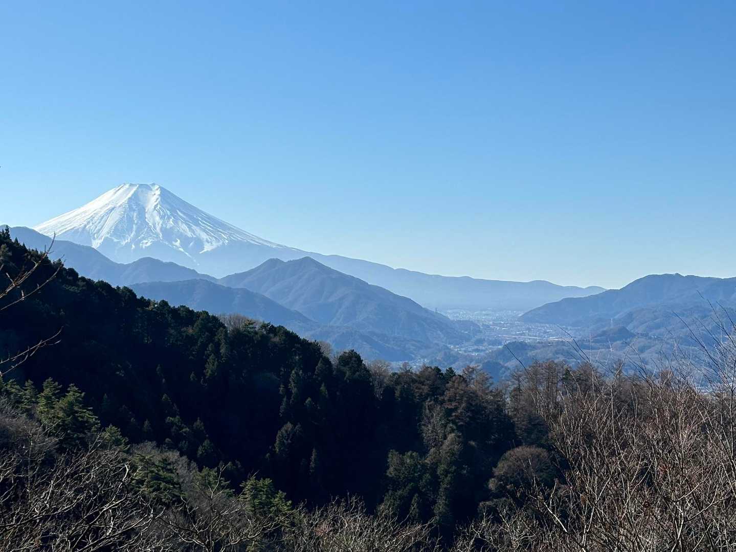 途中あった見晴らしのいいところ。
道中も時々見れるけと、木々の隙間からなので、
ちょっと貴重。