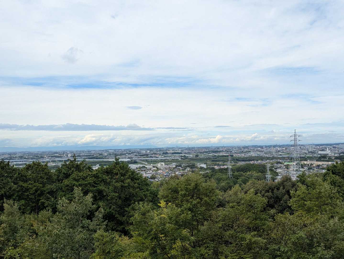 四阿からの展望
豊田市街がよく見えます