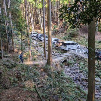 戻るとさらに車が増えていた。本当に人気の山