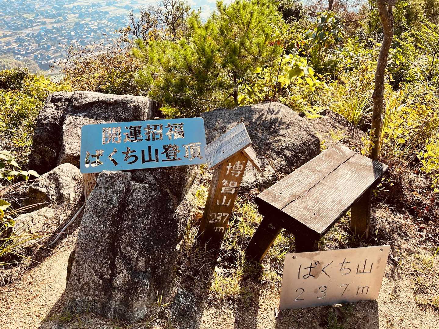 ばくち山登山口-博智山 往復コースの写真
