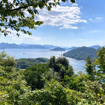 森山からの眺望。予想以上にきれいだ。